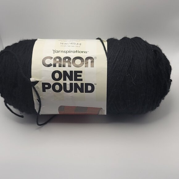 Caron One Pound Yarn (NWT) Color Black. 16 0z - Picture 4 of 6